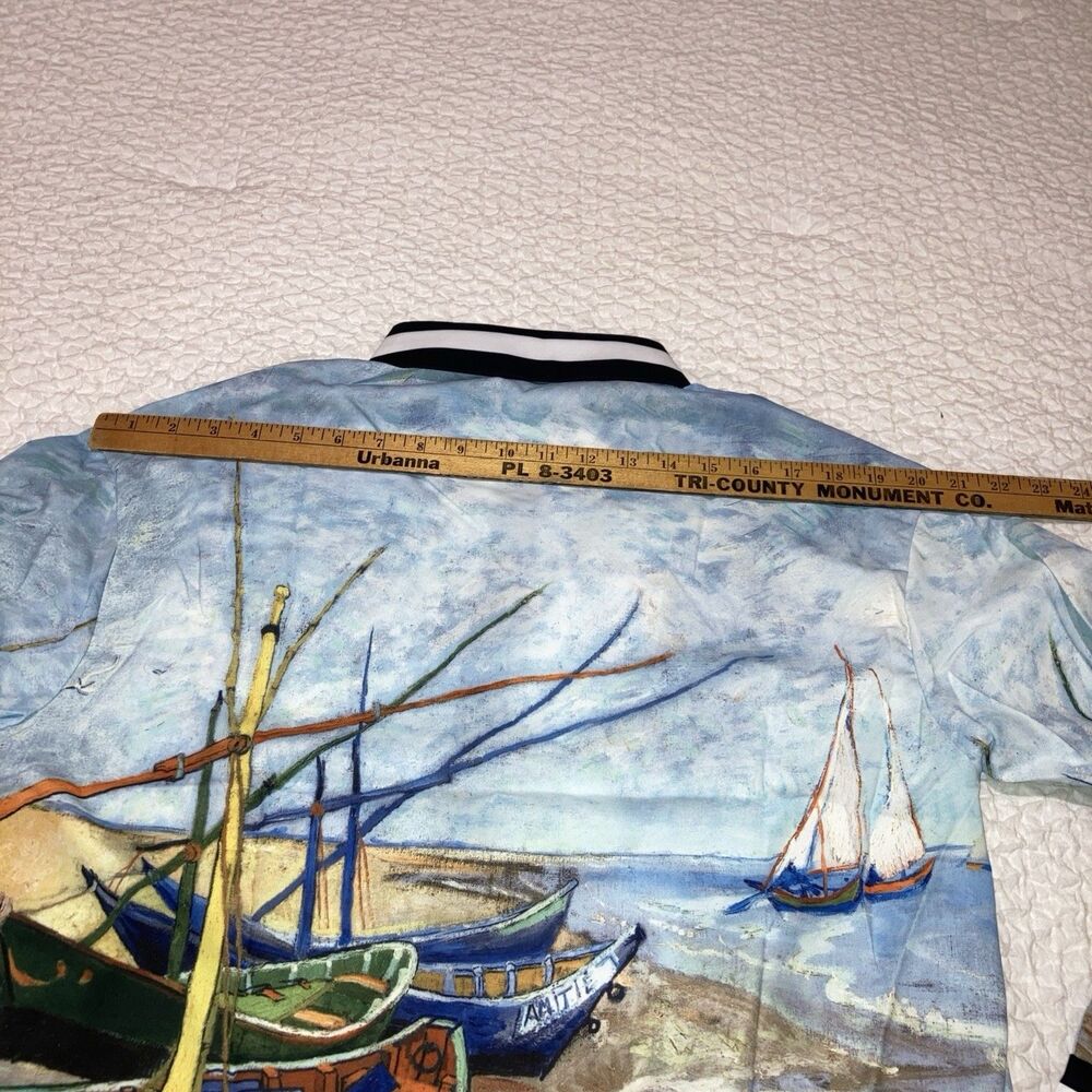 nuo nuo women’s blouse XL nautical button down all over print - Picture 6 of 8